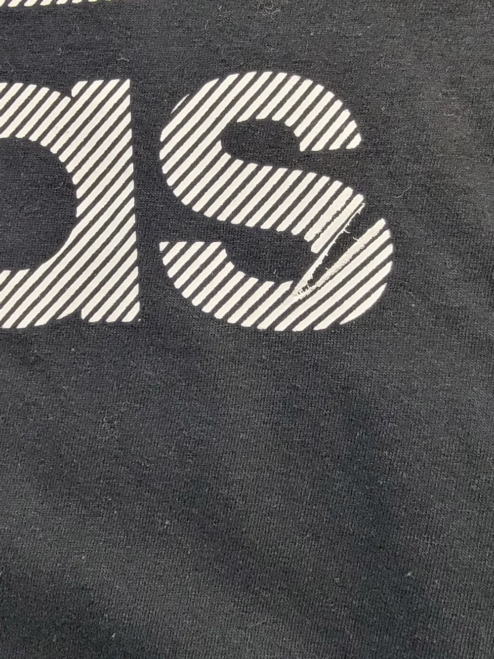 adidas Black Short-Sleeve Logo Tee with White Graphic